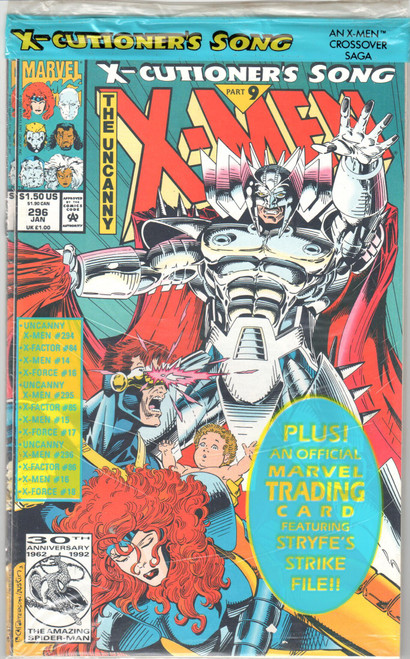 Uncanny X-Men (1963 Series) #296 Bagged Two Comics Factory Sealed NM- 9.2