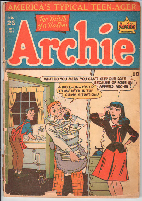Archie (1943 Series) #26 GD- 1.8 Archie (1943 Series) #26 GD- 1.8