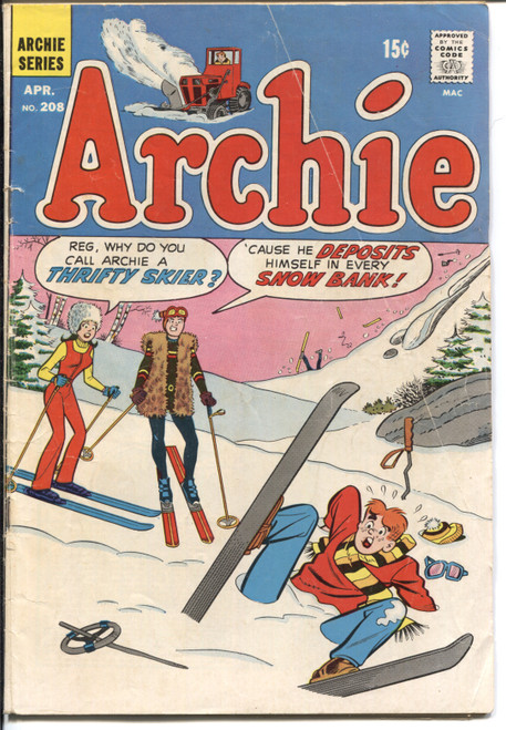 Archie (1943 Series) #208 GD/VG 3.0 Archie (1943 Series) #208 GD/VG 3.0