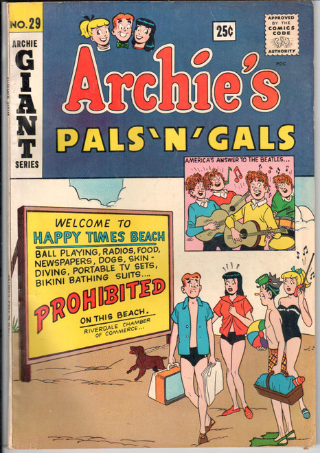 Archie's Pals 'N' Gals (1955 Series) #29 VG/FN 5.0 Archie's Pals 'N' Gals (1955 Series) #29 VG/FN 5.0
