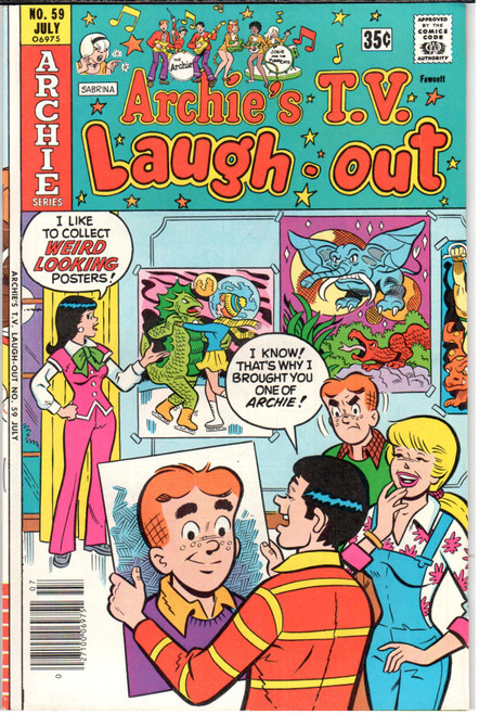 Archie's TV Laugh Out (1969 Series) #59 VF+ 8.5 Archie's TV Laugh Out (1969 Series) #59 VF+ 8.5