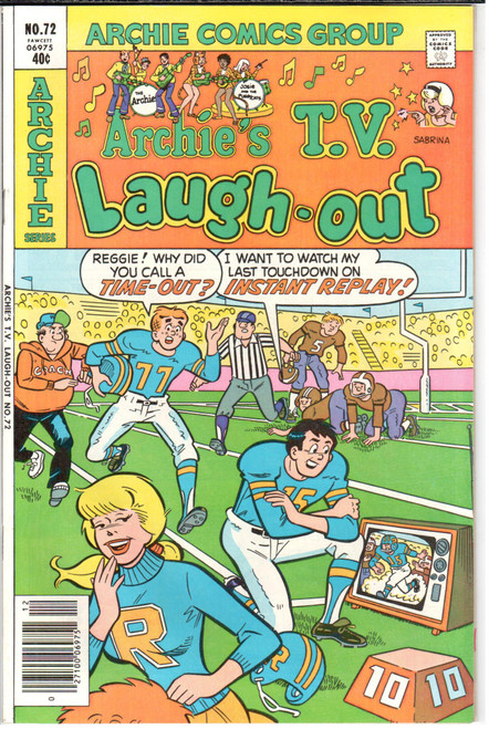 Archie's TV Laugh Out (1969 Series) #72 VF+ 8.5 Archie's TV Laugh Out (1969 Series) #72 VF+ 8.5