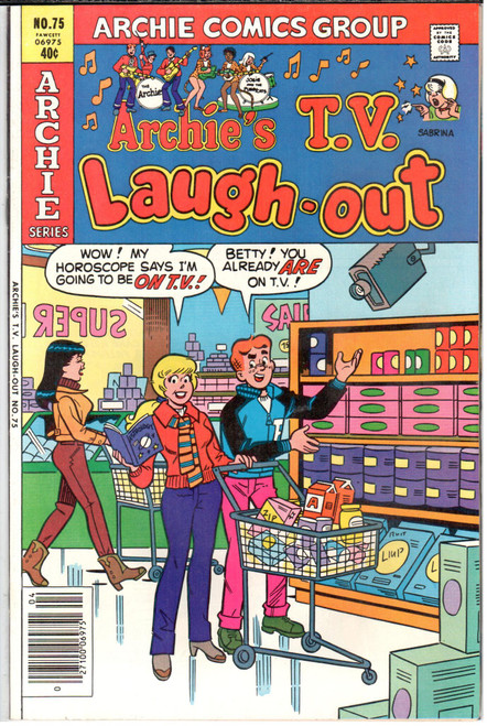Archie's TV Laugh Out (1969 Series) #75 VF+ 8.5 Archie's TV Laugh Out (1969 Series) #75 VF+ 8.5