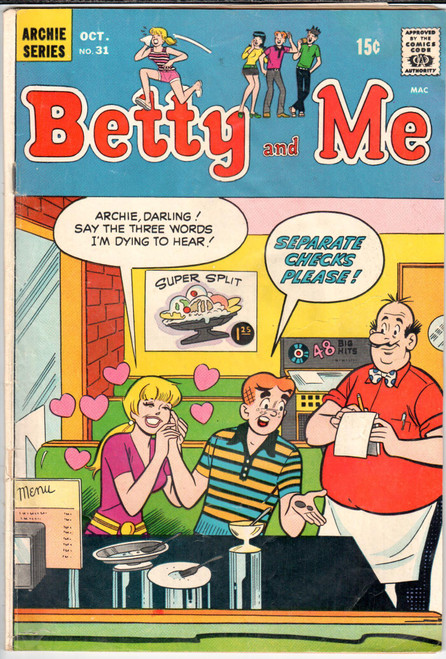 Betty and Me (1965 Series) #31 GD/VG 3.0 Betty and Me (1965 Series) #31 GD/VG 3.0