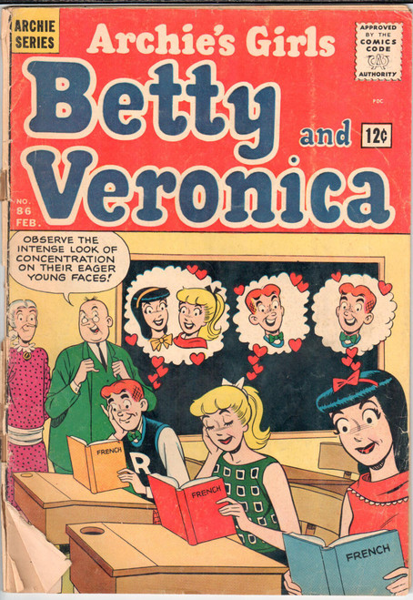 Betty and Veronica (1951 Series) #86 FR/GD 1.5 Betty and Veronica (1951 Series) #86 FR/GD 1.5