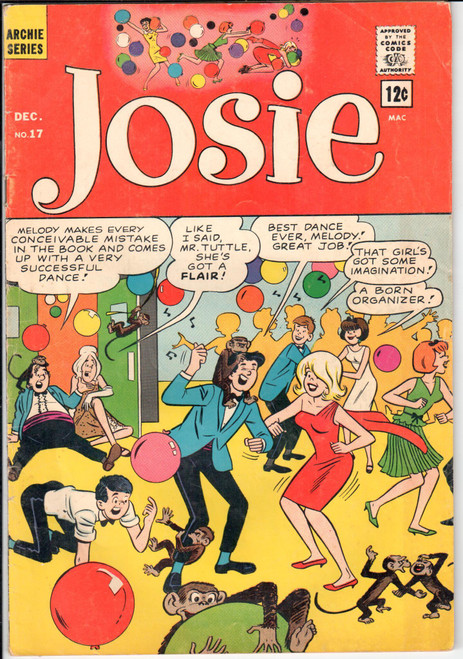 Josie and the Pussycats (1963 Series) #17  VG+ 4.5