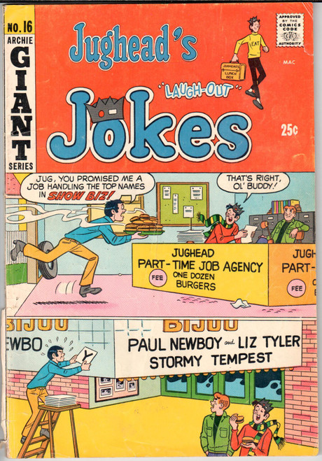 Jughead's Jokes (1967 Series) #16 GD 2.0 Jughead's Jokes (1967 Series) #16 GD 2.0