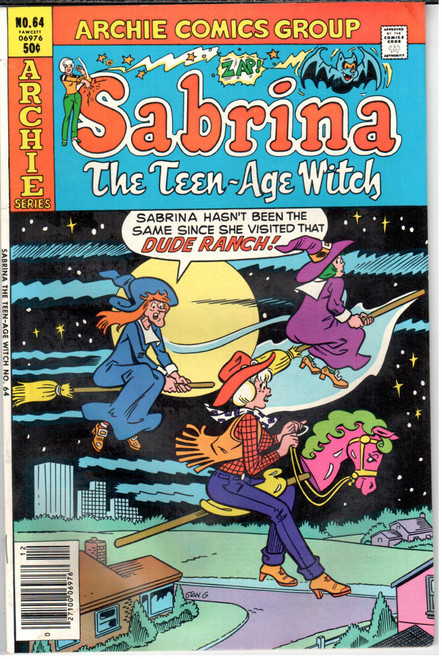 Sabrina the Teenage Witch (1971 Series) #64 VG+ 4.5 Sabrina the Teenage Witch (1971 Series) #64 VG+ 4.5