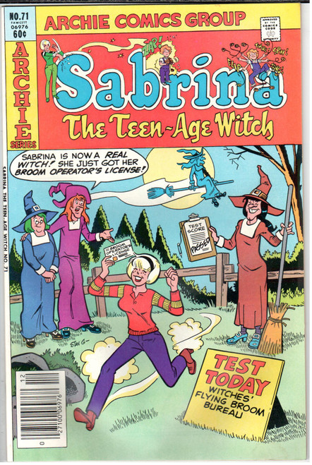 Sabrina the Teenage Witch (1971 Series) #71 VG+ 4.5 Sabrina the Teenage Witch (1971 Series) #71 VG+ 4.5