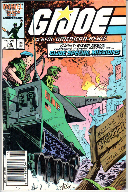 GI Joe ARAH (1982 Series) #50 Newsstand FN- 5.5