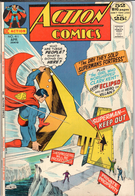 Action Comics (1938 Series) #411 VF- 7.5 Action Comics (1938 Series) #411 VF- 7.5