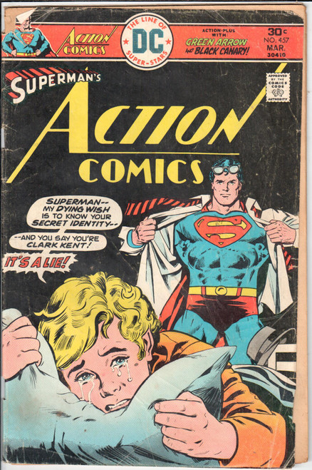 Action Comics (1938 Series) #457 GD- 1.8 Action Comics (1938 Series) #457 GD- 1.8