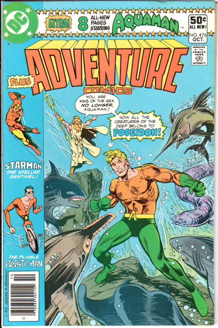 Adventure Comics (1938 Series) #476 Newsstand NM- 9.2 Adventure Comics (1938 Series) #476 Newsstand NM- 9.2