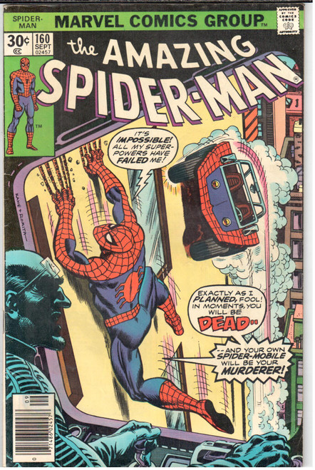Amazing Spider-Man (1963 Series) #160 Newsstand FN- 5.5