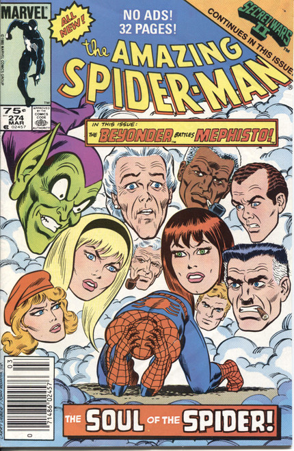 Amazing Spider-Man (1963 Series) #274 Newsstand NM- 9.2 Amazing Spider-Man (1963 Series) #274 Newsstand NM- 9.2