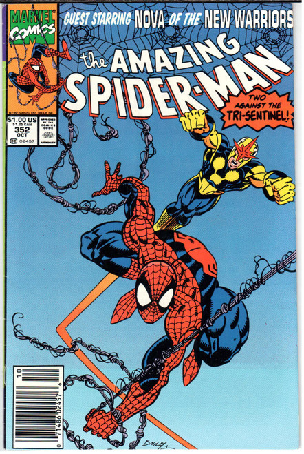 Amazing Spider-Man (1963 Series) #352 Newsstand VF 8.0 Amazing Spider-Man (1963 Series) #352 Newsstand VF 8.0