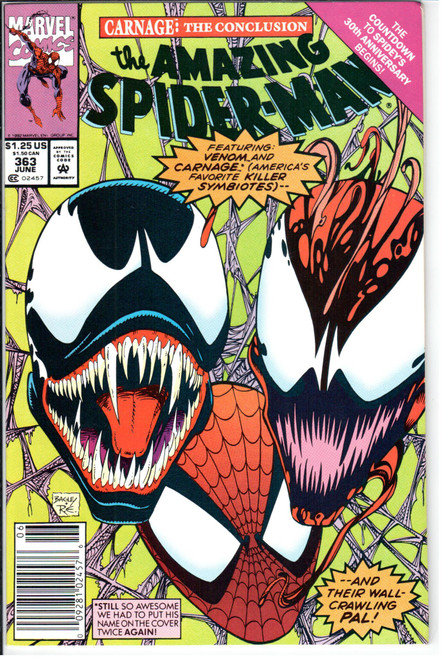 Amazing Spider-Man (1963 Series) #363 Newsstand NM- 9.2 Amazing Spider-Man (1963 Series) #363 Newsstand NM- 9.2