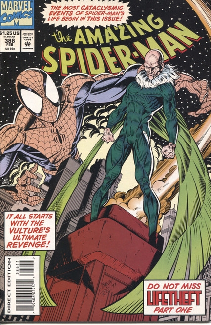 Amazing Spider-Man (1963 Series) #386 NM- 9.2 Amazing Spider-Man (1963 Series) #386 NM- 9.2