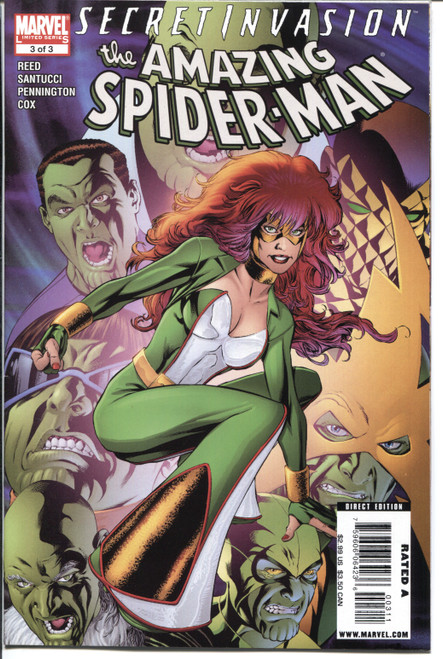 Secret Invasion Amazing Spider-Man #3 NM- 9.2 Secret Invasion Amazing Spider-Man #3 NM- 9.2