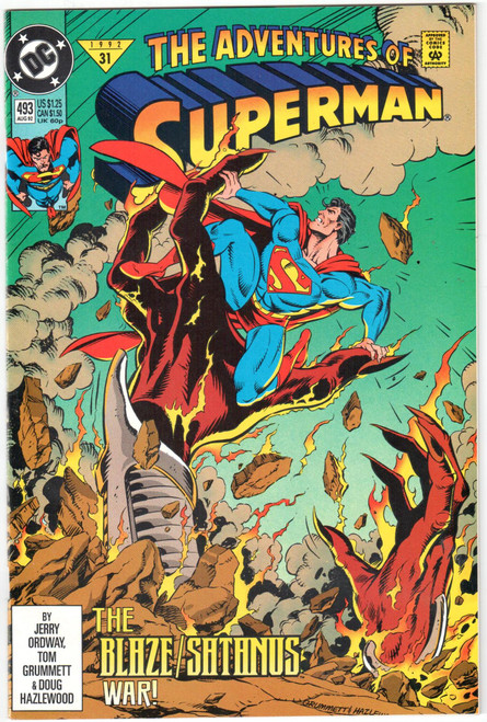 The Adventures of Superman (1987 Series) #493 NM- 9.2