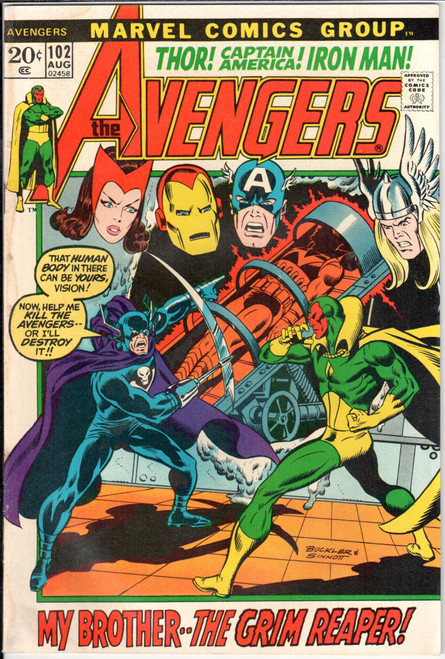The Avengers (1963 Series) #102 VG 4.0 The Avengers (1963 Series) #102 VG 4.0