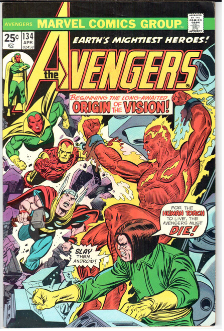 The Avengers (1963 Series) #134 FN/VF 7.0 The Avengers (1963 Series) #134 FN/VF 7.0