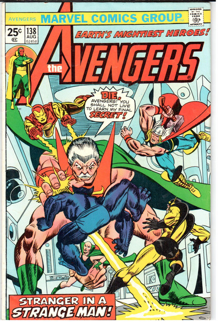 The Avengers (1963 Series) #138 VG+ 4.5