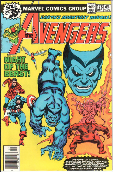 The Avengers (1963 Series) #178 Newsstand VF/NM 9.0 The Avengers (1963 Series) #178 Newsstand VF/NM 9.0