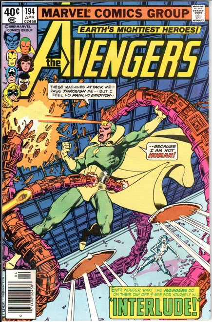 The Avengers (1963 Series) #194 Newsstand VF/NM 9.0 The Avengers (1963 Series) #194 Newsstand VF/NM 9.0
