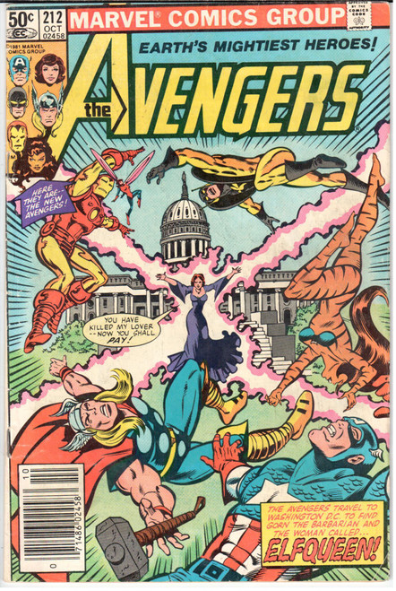 The Avengers (1963 Series) #212 Newsstand VG 4.0