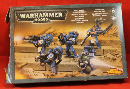 Warhammer 40K-Space Marines-Devastator Squad - Plastic X4 -107 Warhammer 40K-Space Marines-Devastator Squad - Plastic X4 -107