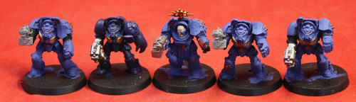 Warhammer 40K-Space Marines-Terminator Squad - Plastic X5 -136