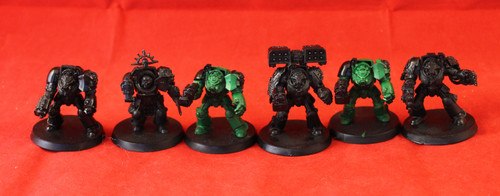 Warhammer 40K-Space Marines-Terminator Squad - Plastic X6 Lot 134