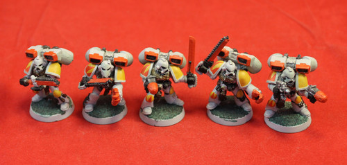 Warhammer 40K-Space Wolves-Assault Squad Metal/Plastic X5 - Lot 102