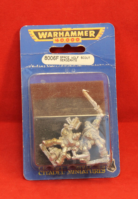 Warhammer 40K-Space Wolves-Scout Sergeants 8006F - Metal