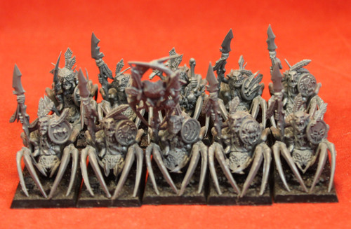 Warhammer Fantasy-Orcs & Goblins-Forest Spider Riders - Plastic X10 -Lot 102 Warhammer Fantasy-Orcs & Goblins-Forest Spider Riders - Plastic X10 -Lot 102