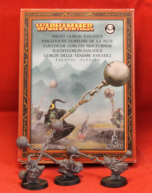 Warhammer Fantasy-Orcs & Goblins-Goblin Fantics - Plastic X3 - Lot 103 Warhammer Fantasy-Orcs & Goblins-Goblin Fantics - Plastic X3 - Lot 103