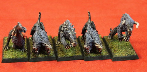 Warhammer Fantasy-Warriors Chaos-Hounds - Metal X5 - 102