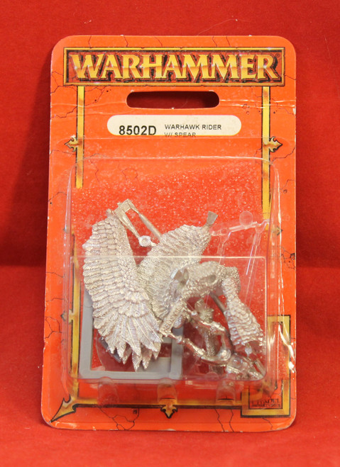 Warhammer Fantasy-Wood Elves-8502D Warhawk Rider w/ Spear - Metal X1