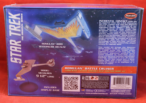 Star Trek-TOS - Romulan Battle Cruiser Model Kit 1:1000 Scale
