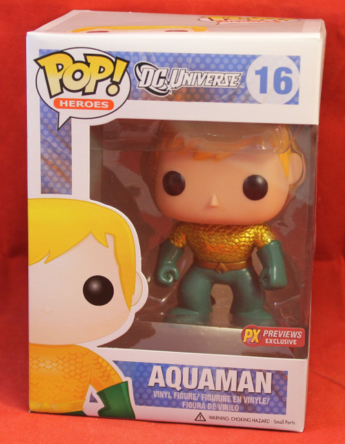 DC Universe Pop! Vinyl Figure - #16 Aquaman Previews Exclusive DC Universe Pop! Vinyl Figure - #16 Aquaman Previews Exclusive