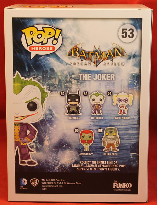 DC Universe Pop! Vinyl Figure Batman Arkham Asylum - #53 The Joker DC Universe Pop! Vinyl Figure Batman Arkham Asylum - #53 The Joker