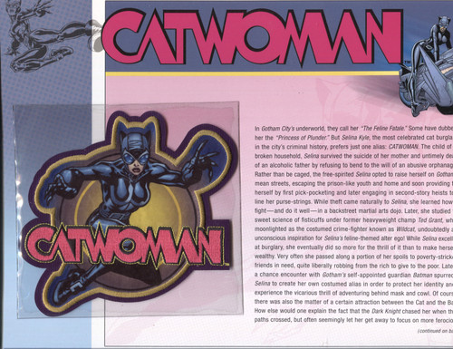 DC Universe Willabee & Ward Comic Patches - Catwoman