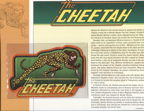 DC Universe Willabee & Ward Comic Patches - Cheetah