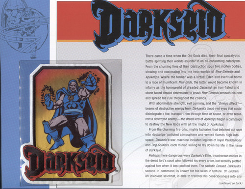 DC Universe Willabee & Ward Comic Patches - Darkseid