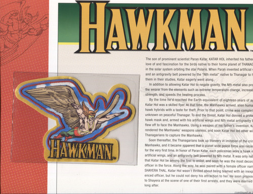 DC Universe Willabee & Ward Comic Patches - Hawkman