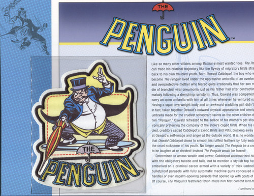 DC Universe Willabee & Ward Comic Patches - Penguin