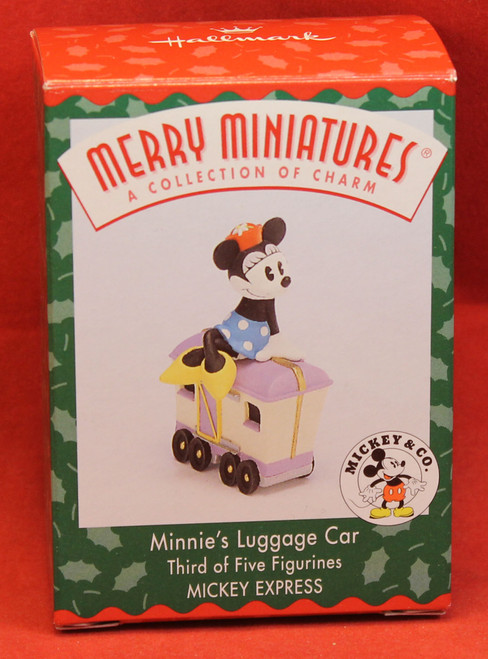 Disney Christmas Figure - Minnie's Luggage Car