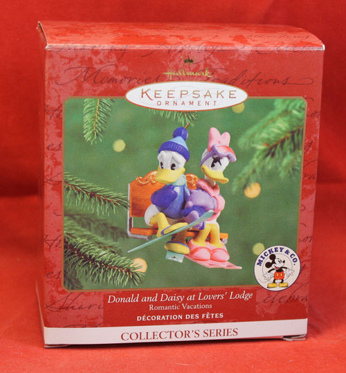 Disney Christmas Ornament - Donald Daisy Lovers' Lodge