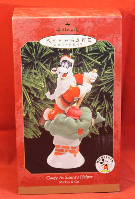 Disney Christmas Ornament - Goofy as Santa's Helper